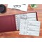 Better Office Products 7-Ring Leatherette Executive Ledger/Check Binder, Zipper Pouch, Holds 9 x 13in Business Checks, Burg 11303 - alternate 4